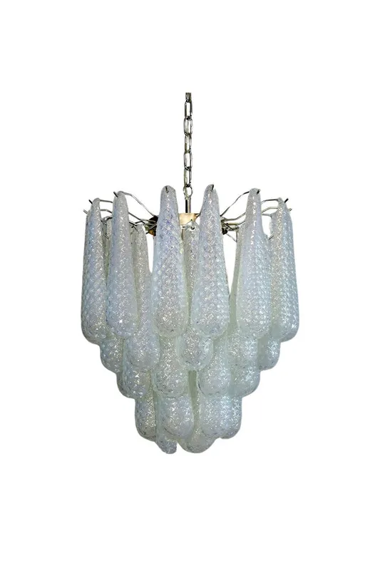 Water Drop Petal Art Glass Chandelier — Samu Lighting LED Landscape Lights 40.0W 