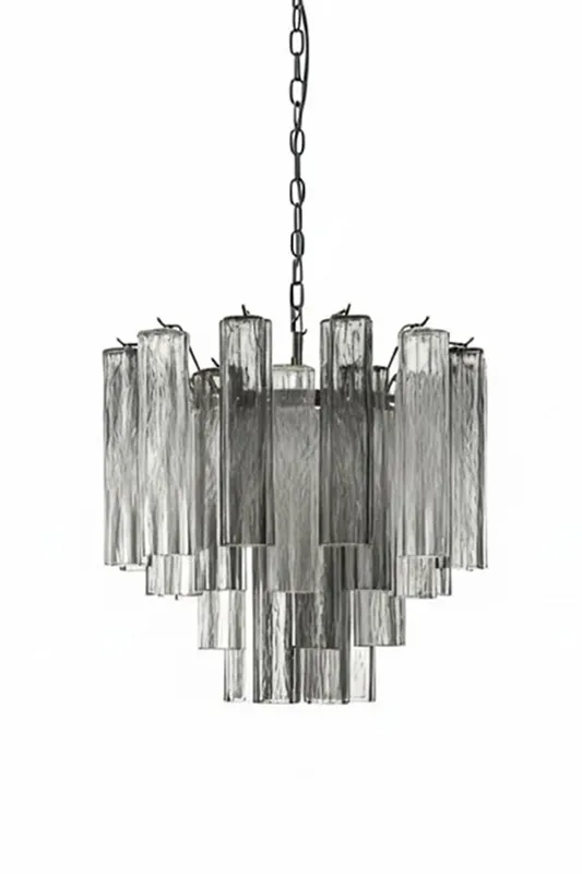 Art Smoked Glass Tubes Chandelier — Samu Lighting LED Landscape Lights 40.0W 