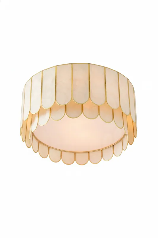 Faceted Shell Bloom Ceiling Light — Samu Lighting LED Post Top Lights 60.0W 