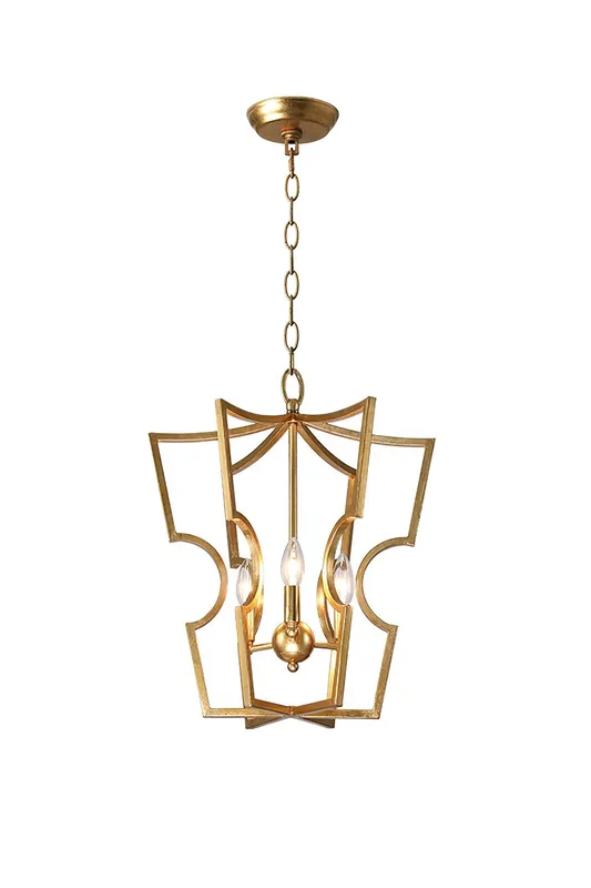 Golden Frame Lantern Chandelier — Samu Lighting LED Landscape Lights 40.0W 