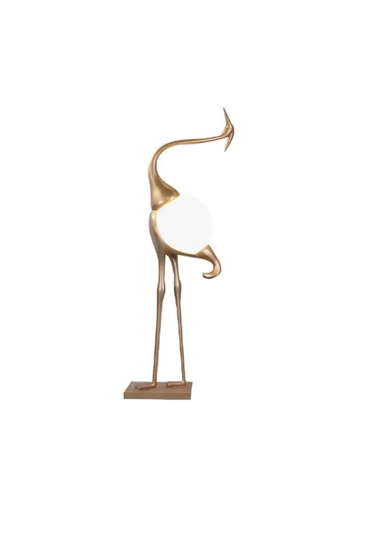Crane-Shaped Sculpture Floor Lamp — Samu Lighting LED Temporary & Work Lights 12.0W 