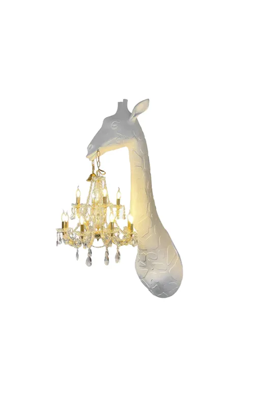 Giraffe Sculpture Wall Lamp — Samu Lighting LED Landscape Lights 40.0W 