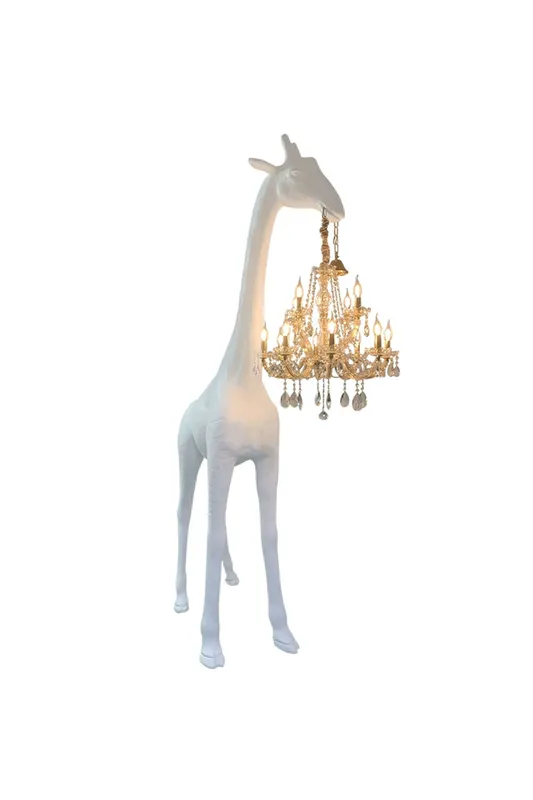 Giraffe Sculpture Floor Lamp — Samu Lighting LED Landscape Lights 60.0W 