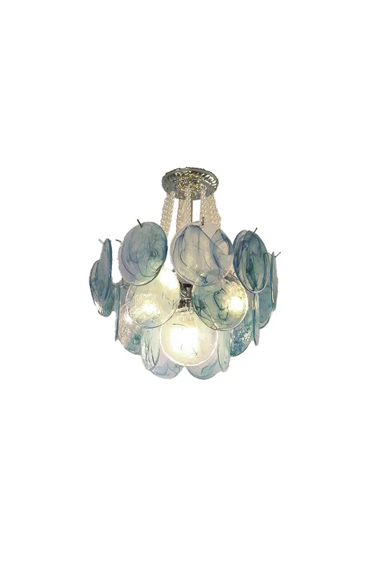 Vistosi Style Glass Pearl Disc Chandelier — Samu Lighting LED Landscape Lights 40.0W 