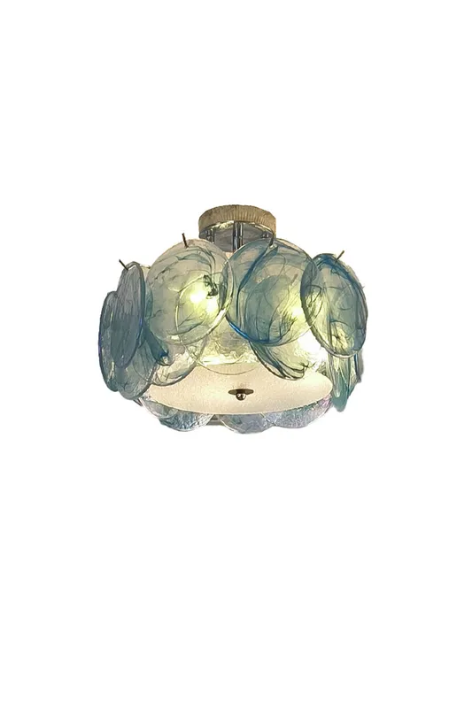 Vistosi-Style Glass Disc Ceiling Light — Samu Lighting LED Landscape Lights 36.0W 