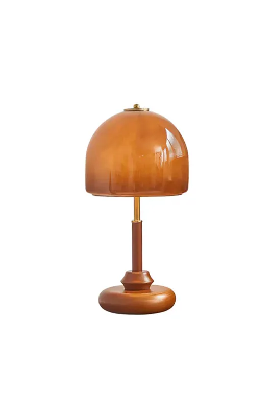 Vintage Glass Mushroom Table Lamp — Samu Lighting LED Temporary & Work Lights 40.0W 