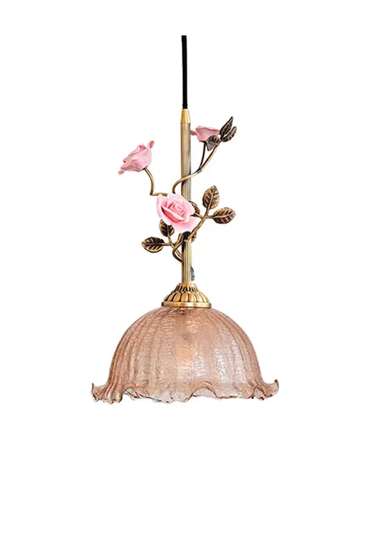 French Retro Glass Rose Chandelier — Samu Lighting LED Landscape Lights 31.0W 