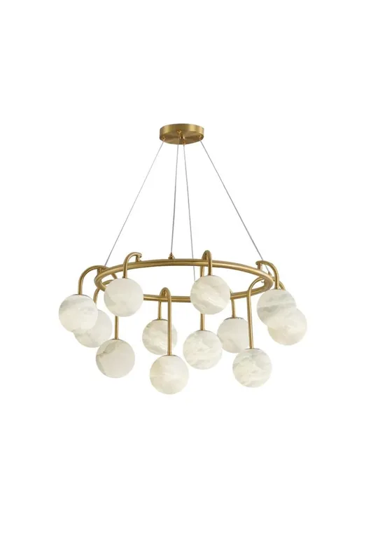 Alabaster Sphere Ring Chandelier — Samu Lighting LED Landscape Lights 40.0W 