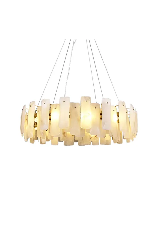 Round Noah Alabaster Chandelier — Samu Lighting LED Landscape Lights 40.0W 