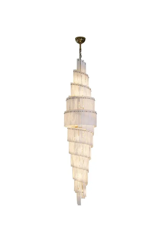 Tiered Rectangular Alabaster Chandelier — Samu Lighting LED Landscape Lights 40.0W 
