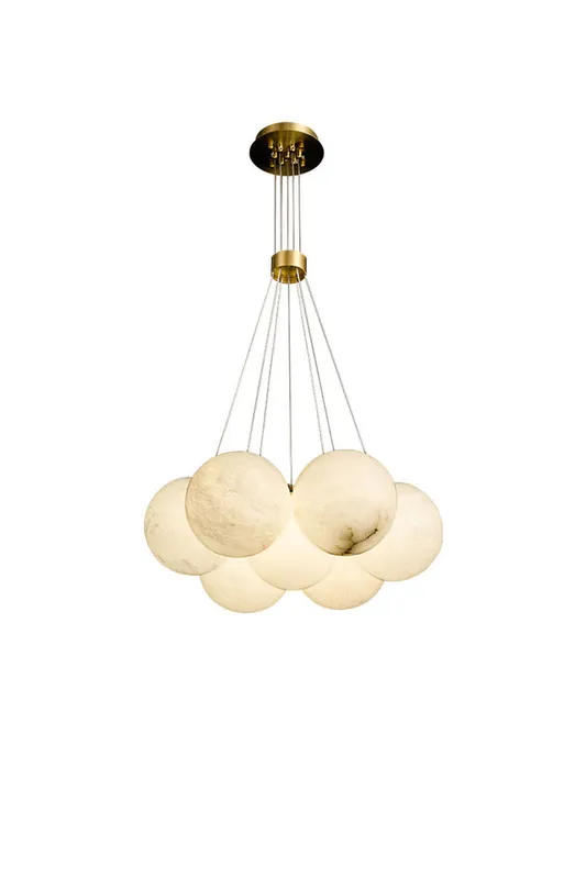 Alabaster Globe Clusters Chandeliers — Samu Lighting LED Landscape Lights 80.0W 