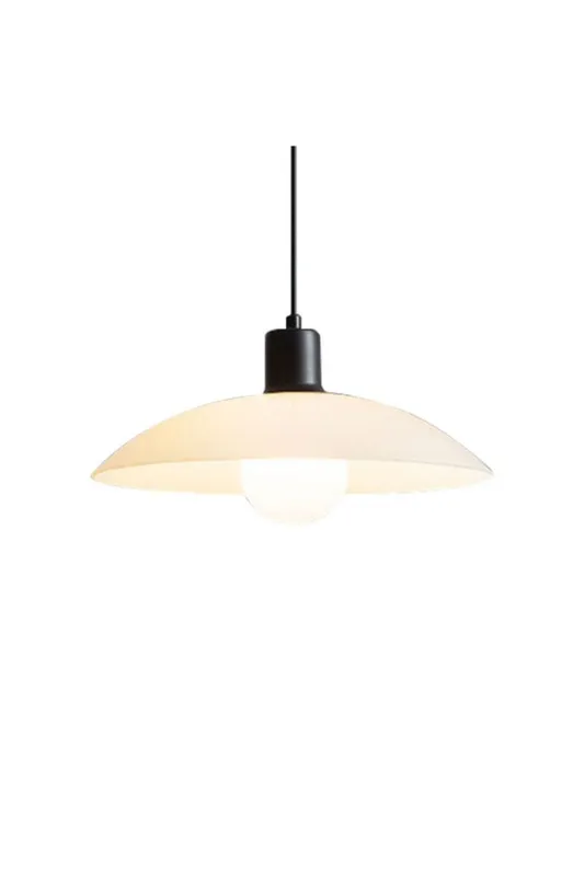 Minimalist White Disc Glass Pendant Light — Samu Lighting LED Landscape Lights 40.0W 