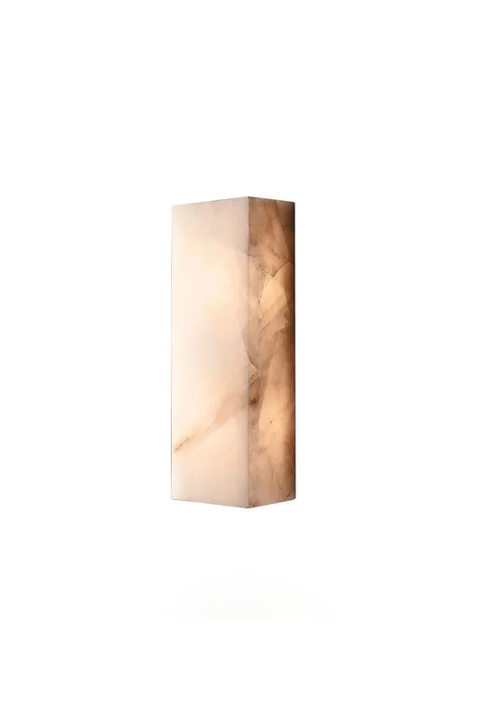 Rectangular Alabaster Wall Sconce — Samu Lighting LED Wall Lights 8.0W 