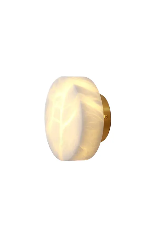 Aplique cilíndrico de alabastro — Samu Lighting LED Wall Lights 8.0W 