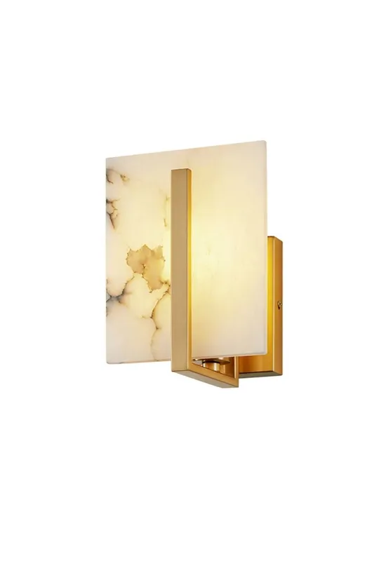 Alabaster Square Wall Sconce — Samu Lighting LED Wall Lights 8.0W 
