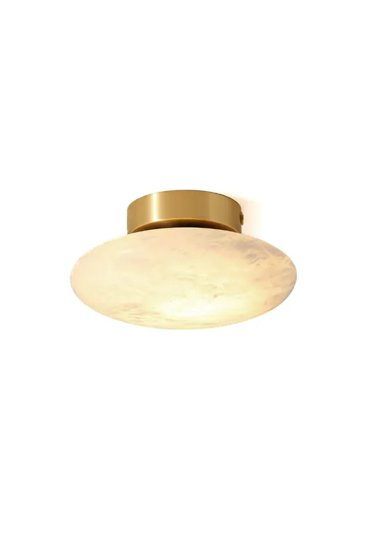 Alabaster Oval Ceiling Lamp — Samu Lighting LED Post Top Lights 8.0W 3000K