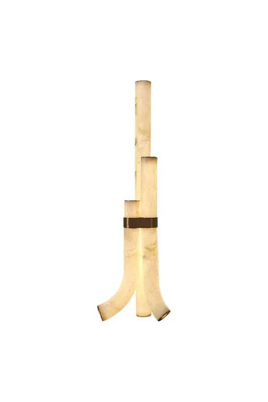 Piped Alabaster Floor Lamp — Samu Lighting LED Temporary & Work Lights 40.0W 3000K