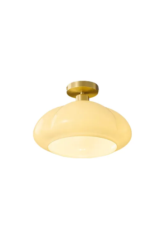 Glass Pumpkin Ceiling Light — Samu Lighting LED Post Top Lights 40.0W 