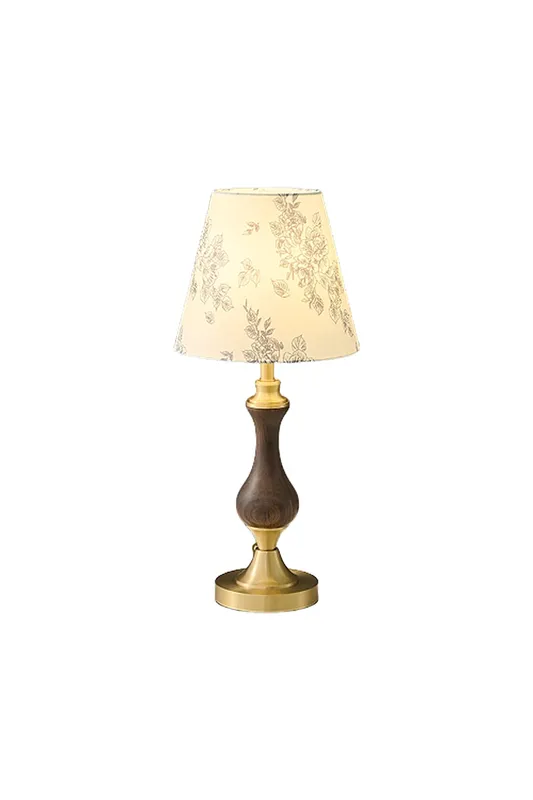 Vintage Walnut Brass Table Lamp — Samu Lighting LED Landscape Lights 40.0W 