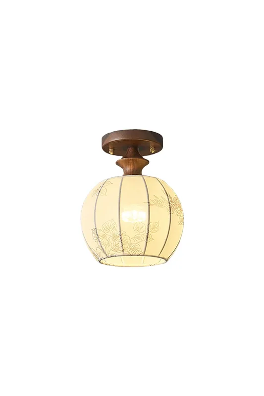 Vintage Walnut Ceiling Light — Samu Lighting LED Post Top Lights 40.0W 