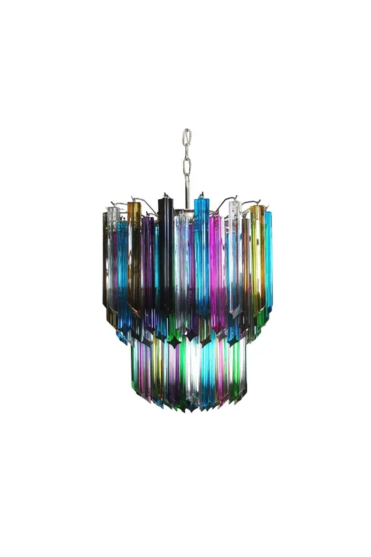 Quadridri Multicolor Prism Chandelier — Samu Lighting LED Landscape Lights 80.0W 