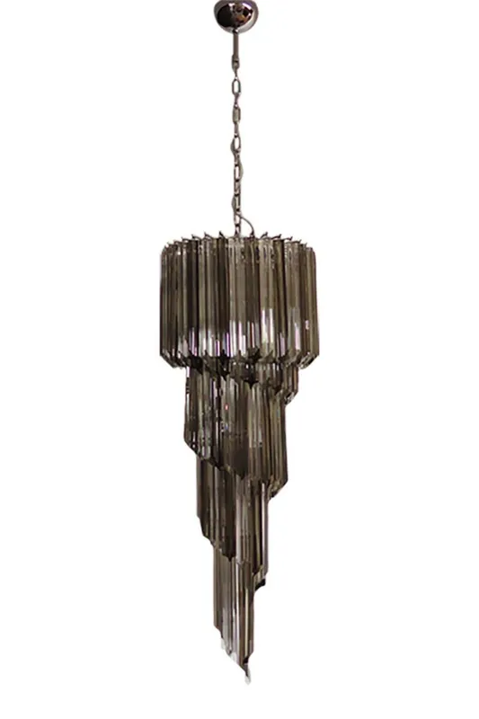 1983 Smoked Glass Prism Chandelier — Samu Lighting LED Landscape Lights 80.0W 