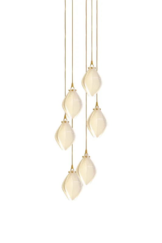 Gold Stem Ceramic Flower Chandelier — Samu Lighting LED Landscape Lights 12.0W 