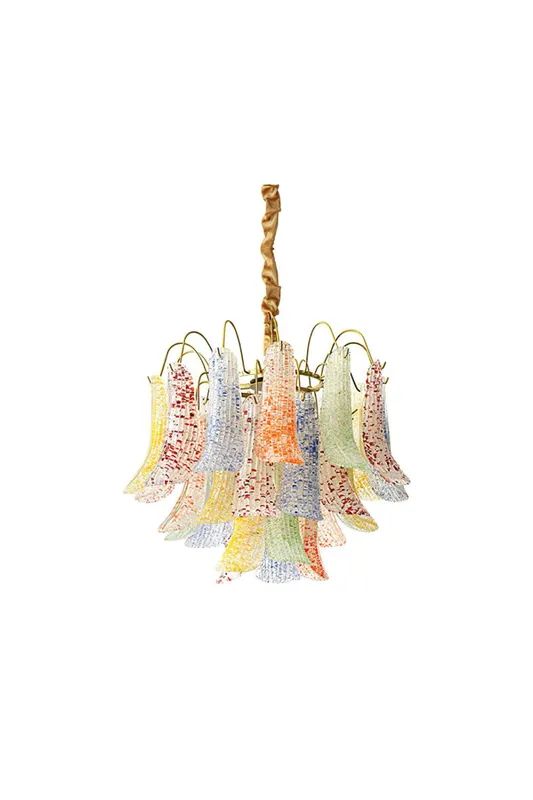 Mazzega Art Petal Stained Glass Chandelier — Samu Lighting LED Landscape Lights 40.0W 