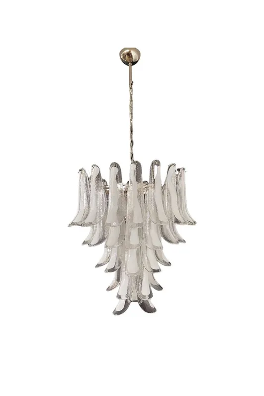 Clear Art Glass Petal Chandelier — Samu Lighting LED Landscape Lights 40.0W 