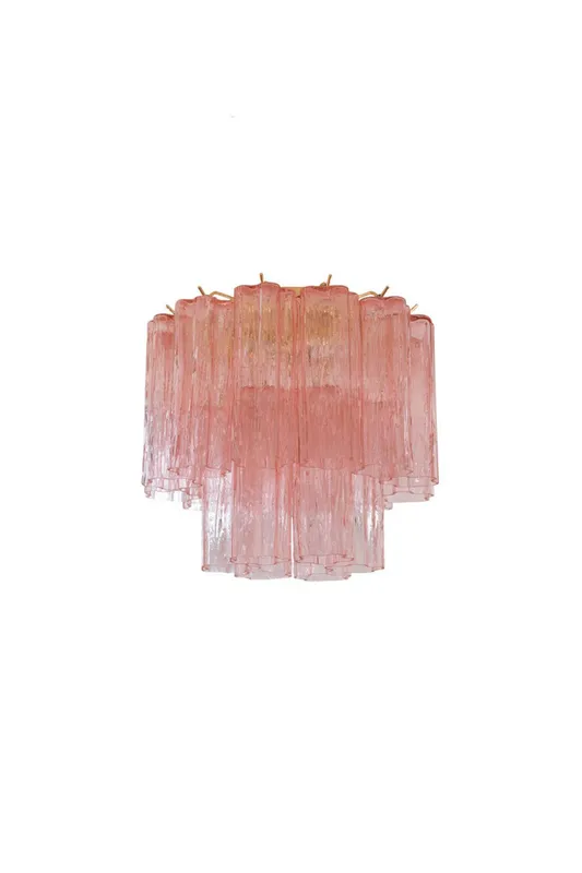 Vintage Pink Murano Tronchi Glass Ceiling Light — Samu Lighting LED Landscape Lights 15.0W 