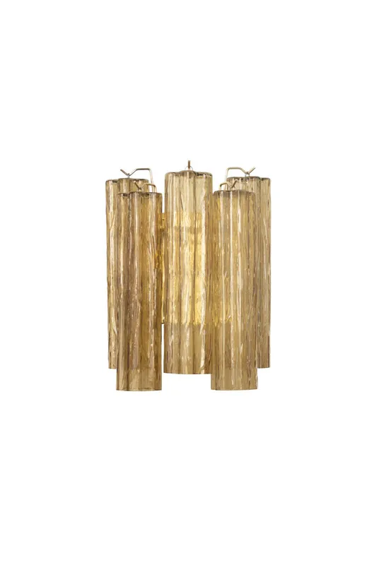 Italian Art amber glass tube wall lamp — Samu Lighting LED Wall Lights 15.0W 