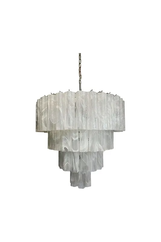 Art White Glass Tube Chandelier – 78 Pieces — Samu Lighting LED Landscape Lights 80.0W 