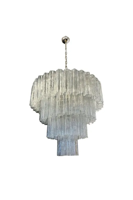 Art clear glass tiered chandelier, 78 lamps — Samu Lighting LED Landscape Lights 80.0W 