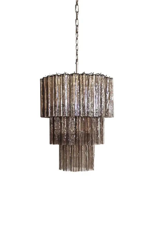 Art Smoked Glass Tube Chandelier — Samu Lighting LED Landscape Lights 80.0W 