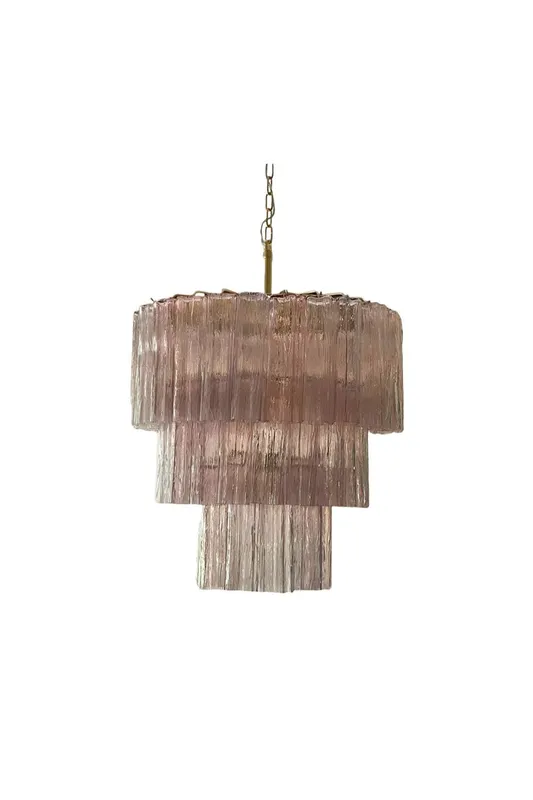 Art light pink glass tube chandelier — Samu Lighting LED Landscape Lights 80.0W 