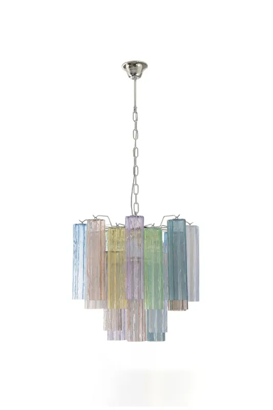 Multi-Colored Art Glass Tronchi Chandelier — Samu Lighting LED Landscape Lights 40.0W 