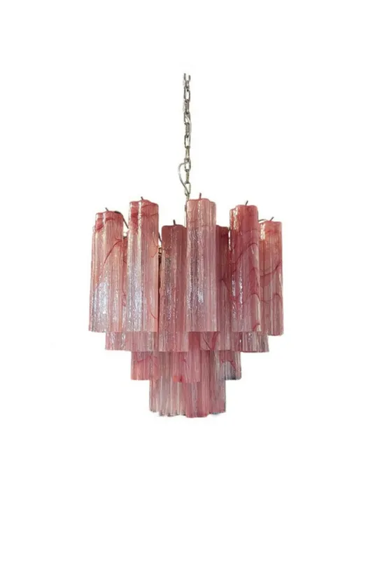Pink Art Glass Tree Branch Chandelier — Samu Lighting LED Landscape Lights 40.0W 