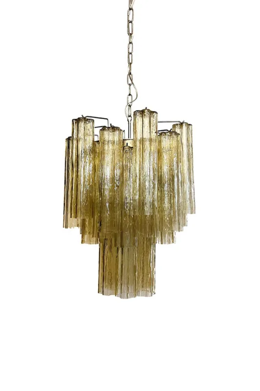 Amber Art Crystal Tube Chandelier — Samu Lighting LED Landscape Lights 40.0W 