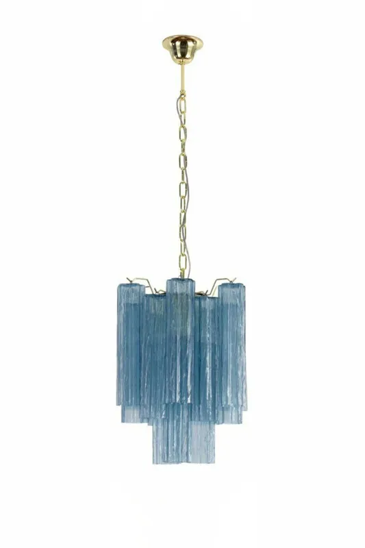 Retro Suspension Lamp with Blue Art Glass Tubes — Samu Lighting LED Landscape Lights 40.0W 