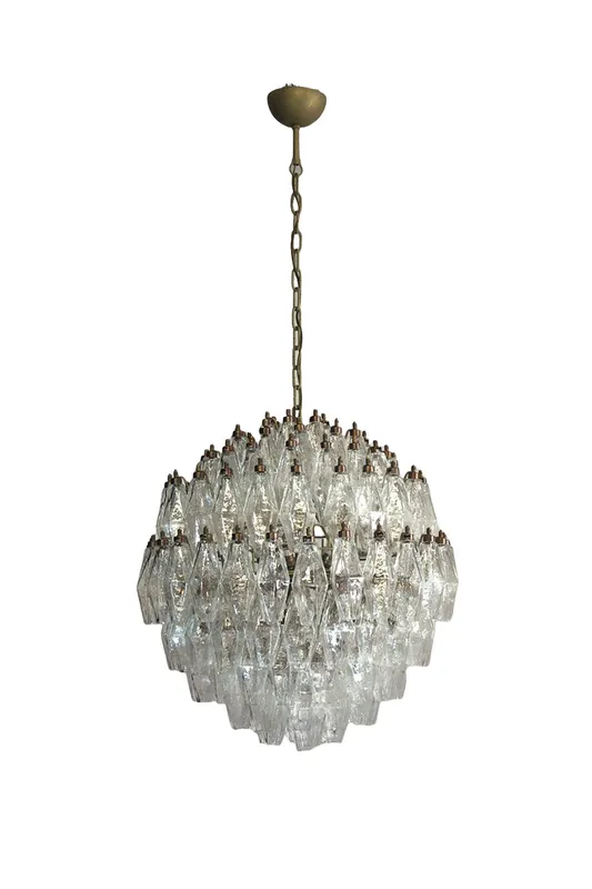 spherical Clear Art Polyhedron Glass Chandelier — Samu Lighting LED Landscape Lights 80.0W 