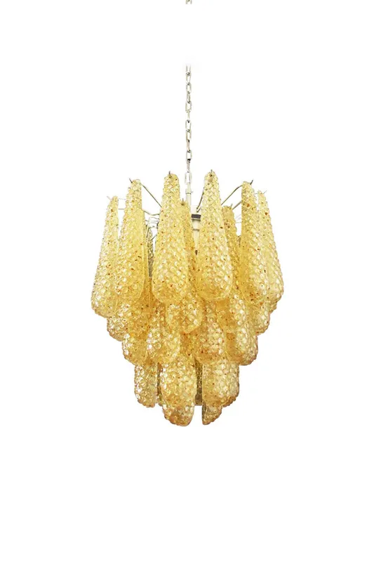 Art Handcrafted Golden Glass Chandelier — Samu Lighting LED Landscape Lights 40.0W 