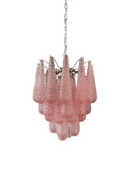 Pink Art Glass Teardrop Chandelier — Samu Lighting LED Landscape Lights 40.0W 