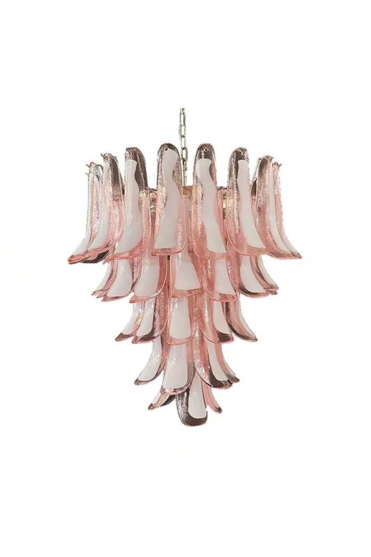 Art Blush Pink Glass Petal Chandelier — Samu Lighting LED Landscape Lights 40.0W 