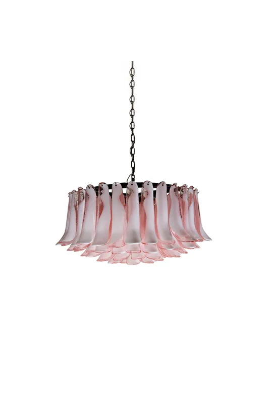 1990s Italian Art Pink Flower Chandelier — Samu Lighting LED Landscape Lights 40.0W 