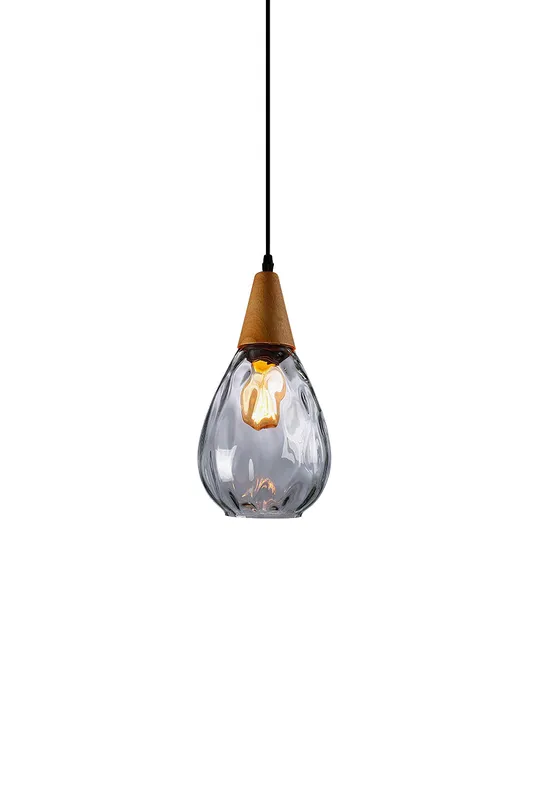 Besnier Rippled Glass Pendant Light — Samu Lighting LED Landscape Lights 40.0W 