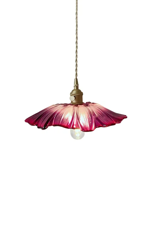 Vintage Lotus Blossom Glass Pendant Light — Samu Lighting LED Landscape Lights 40.0W 