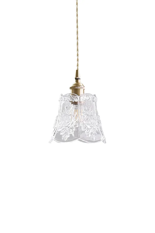 Vintage Flower Glass Pendant Light — Samu Lighting LED Landscape Lights 40.0W 