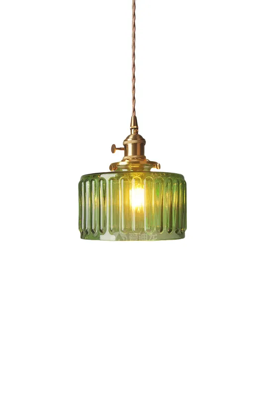 Mid-Century Grooved Glass Pendant Lamp — Samu Lighting LED Landscape Lights 40.0W 