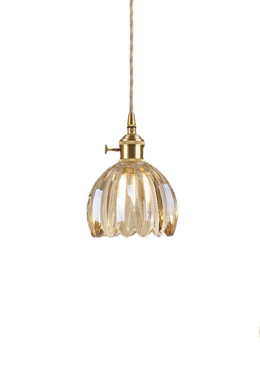 Antique Petal Shape Glass Pendant — Samu Lighting LED Landscape Lights 40.0W 