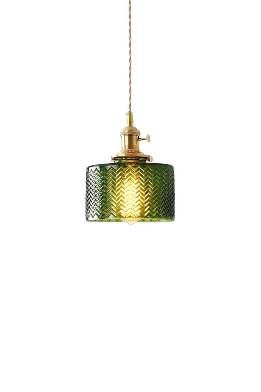 Matilda Emerald Patterned Glass Pendant Light — Samu Lighting LED Landscape Lights 40.0W 